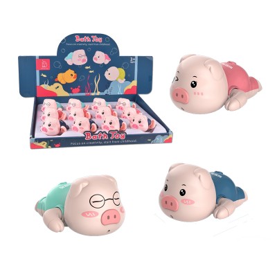 Kids Wind Up  Baby Bathly Bath Tub Pig Animal Toys For Kids