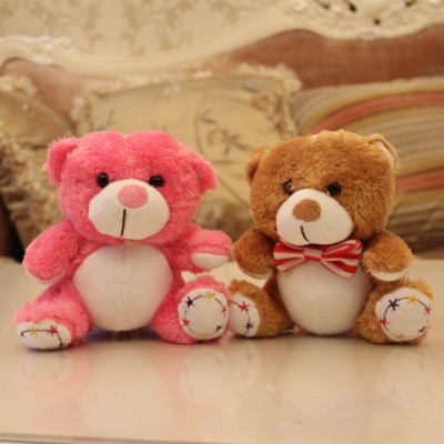 hot funny bear lovely plush 18cm promotional plush toy with EN71