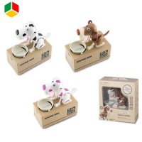 Robotic Dogs Automatic Stole Coin Piggy Bank Money Saving Box Dropship Bako Money Saving Box Pooping Dog Coin Bank Toys