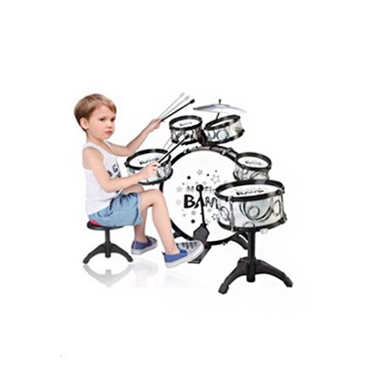 Newest musical instruments plastic drum set toy for kids