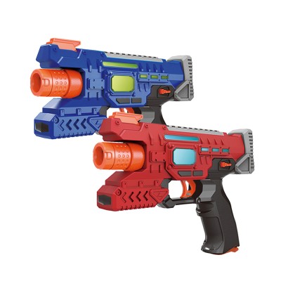 Electric Interactive Plastic Laser Tag Gun Weapons Toys Set For Kids With Light Sound Vibration