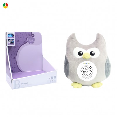 Sleeping Lamp Pacifies Plush Toy Children Cartoon Animal Powered Music