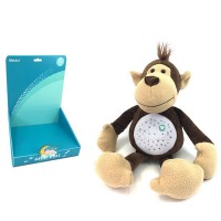 Monkey Doll Baby Sleep Sound Projector Plush Toy Baby Night Light Sound