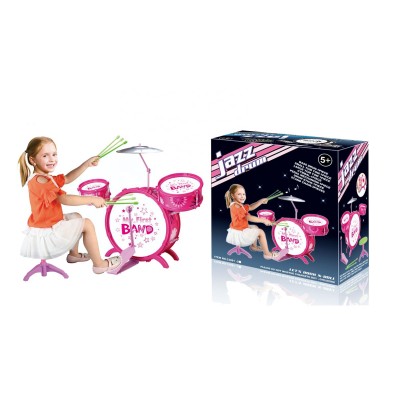 Girl Jazz Drum Set Toy Music Instrument musical For Kids Gift